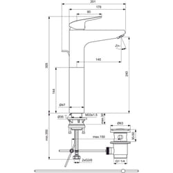 Ceraflex Lavabo Bacinella