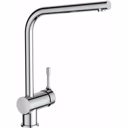 Miscelatore da cucina con presa girevole alta rotazione fino a 360° aeratore nascosto leva sottile tubi flessibili PEX G3/8 m ...