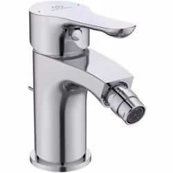 Alpha. Linee morbide e praticità di utilizzo Rubinetto monocomando per bidet con asta di comando e piletta di scarico, Cromat ...