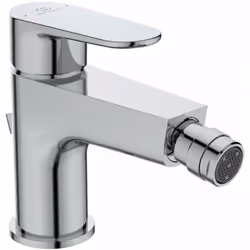 Miscelatore monocomando per bidet con piletta di scarico montaggio a foro singolo leva metallica portata 5 l/min finitura cro ...