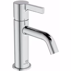 Miscelatore monocomando per lavabo senza piletta di scarico finitura cromata materiale: ottone leva di comando metallica senz ...