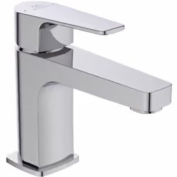Cerafine D. Funzionalità dalle linee squadrate Rubinetto monocomando per lavabo senza asta di comando e piletta di scarico, C ...