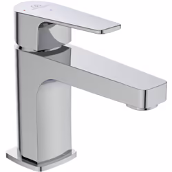 Cerafine D. Funzionalità dalle linee squadrate Rubinetto monocomando per lavabo senza asta di comando e piletta di scarico, C ...