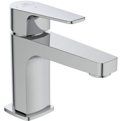 Ideal Standard - Cerafine d, Miscelatore lavabo senza asta di comando e piletta e portata massima a 5l/min, Tecnologia Bluestart, Easyfix, BC683AA,