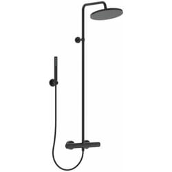 CeraTherm - Set doccia termostatico T25, 30 cm, getto singolo, nero BC748XG - Ideal Standard