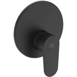 Cerafine o, Miscelatore completo monocomando ad incasso per doccia, Una via, A7192XG, Nero Seta - Ideal Standard