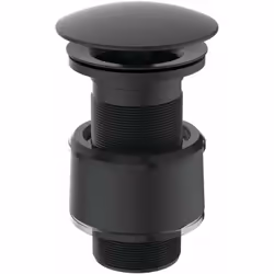 Piletta di scarico per lavabo non chiudibile per lavabi senza troppopieno connessione: G 1 1/4" con cappuccio di copertura di ...