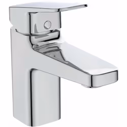 Miscelatore monocomando per lavabo versione: cromata leva metallica braccio di erogazione fisso aeratore con portata 5 l/min  ...