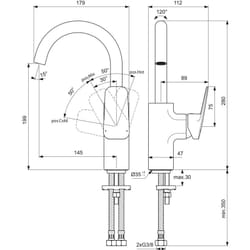 Ceraplan Lavabo H200 Bocca A