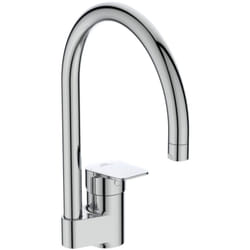 Ceraplan, Miscelatore monocomando a bocca alta tubolare con leva orizzontale, BD339AA, Cromato - Ideal Standard