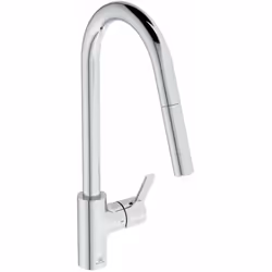 Miscelatore da cucina Gusto colore cromo altezza del miscelatore 456 mm lunghezza del braccio di erogazione 241 mm zona di co ...