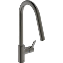 Ideal Standard - Gusto, Miscelatore monocomando per lavello da cucina, Bocca alta tubolare con doccetta orientabile ed estraibile a una funzione,