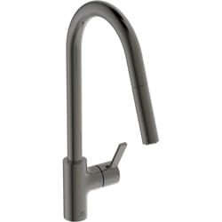 Ideal Standard - Gusto, Miscelatore monocomando per lavello da cucina, Bocca alta tubolare con doccetta orientabile ed estraibile a due funzioni,