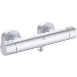 Ideal Standard - Alu+, Miscelatore termostatico in alluminio per doccia, Una via, BD582SI, Matt Silver