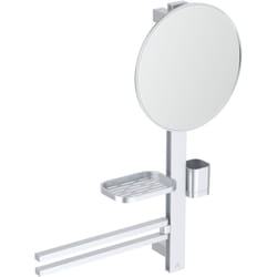 Ideal Standard - Alu+, Barra multifunzione m, Beauty bar per il bagno, BD588SI, Matt silver