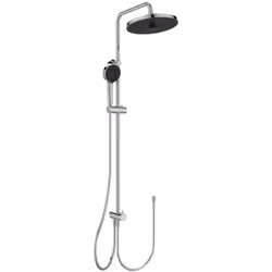 Il set doccia Ceraflow 25+ comprende soffione doccia colore cromo materiale plastica diametro 260 mm 2 getti - Rain a Silk ra ...