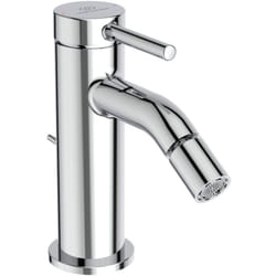Ideal Standard - Ceraline, Miscelatore monocomando bidet, Rubinetto bidet con cartuccia FirmaFlow, Con asta di comando e piletta, Easyfix, BD765AA,