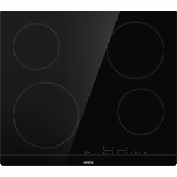 Gorenje ECT641BSC, Nero, Da incasso, 60 cm, Ceramica, Vetro-ceramica, 4 Fornello(i)