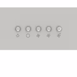 Gorenje WHU629ES/S Cappa aspirante a parete Acciaio inox B 200 m³/h