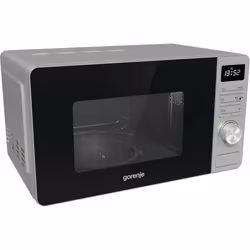 Gorenje MO20A3X, Superficie piana, Solo microonde, 20 L, 800 W, Display incorporato, Pulsanti, Manopola
