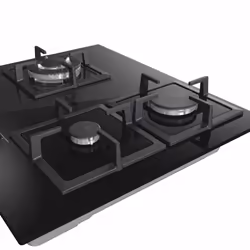 Hisense GG633B piano cottura Nero Superficie piana 58 cm Gas 3 Fornello(i) - Vista aggiuntiva 6