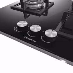 Hisense GG633B piano cottura Nero Superficie piana 58 cm Gas 3 Fornello(i) - Vista aggiuntiva 7