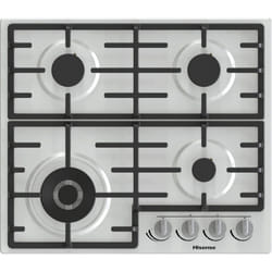 Hisense GM663XB piano cottura Acciaio inox Da incasso 60 cm Gas 4 Fornello(i)