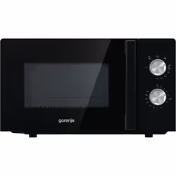 Gorenje MO20E2BH, Superficie piana, Microonde con grill, 20 L, 800 W, Manopola, Nero