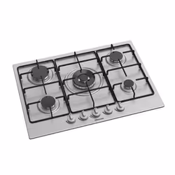 Hisense GM772XF piano cottura Grigio Da incasso 71 cm Gas 5 Fornello(i)