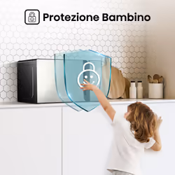 Hisense H20MOMBS4HG forno a microonde Argento Microonde con grill Superficie piana 20 L 700 W - Vista aggiuntiva 8