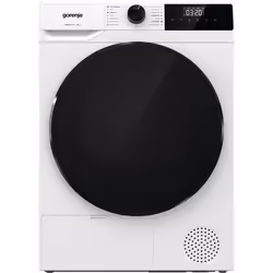 Gorenje DHNA93/DE, Libera installazione, Caricamento frontale, Pompa di calore, Nero, Bianco, Manopola, Touch, Destra