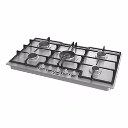 Hisense GMED973X piano cottura Acciaio inox Da incasso 88 cm Gas 5 Fornello(i) - Vista aggiuntiva 2