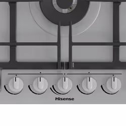 Hisense GMED973X piano cottura Acciaio inox Da incasso 88 cm Gas 5 Fornello(i) - Vista aggiuntiva 4