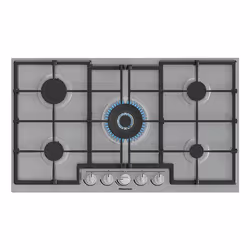 Hisense GMED973X piano cottura Acciaio inox Da incasso 88 cm Gas 5 Fornello(i) - Vista aggiuntiva 5
