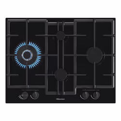 Hisense GED663B piano cottura Nero Da incasso Gas 4 Fornello(i) - Vista aggiuntiva 5