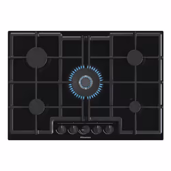 Hisense GED773B piano cottura Nero Da incasso 75 cm Gas 5 Fornello(i) - Vista aggiuntiva 6