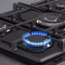 Hisense GED773B piano cottura Nero Da incasso 75 cm Gas 5 Fornello(i) - Vista aggiuntiva 7