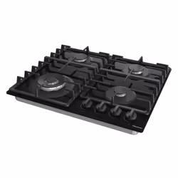 Hisense GG663BHF piano cottura Nero Superficie piana 60 cm Gas 4 Fornello(i) - Vista aggiuntiva 2