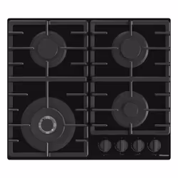 Hisense GG663BHF piano cottura Nero Superficie piana 60 cm Gas 4 Fornello(i) - Vista aggiuntiva 3
