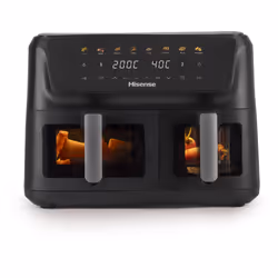 Hisense HAF2700DCD Doppia 11 L Indipendente 2700 W Friggitrice ad aria calda Nero - Vista aggiuntiva 2
