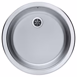 Alveus A1008987, Lavello montato su piano, Cerchio, Acciaio inox, Acciaio inox, 1 ciotole, Cerchio