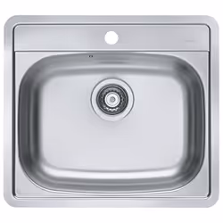Alveus A1106813, Lavello montato su piano, Rettangolare, Acciaio inox, Acciaio inox, 1 ciotole, Rettangolare
