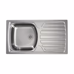 Alveus Basic 170, Lavello montato su piano, Rettangolare, Acciaio inox, Acciaio inox, 1 ciotole, 360 x 355 mm