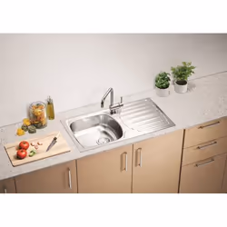 Alveus Basic 170 Lavello montato su piano Rettangolare Acciaio inox