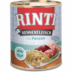 RINTI Kennerfleisch, Adulto, Tutte le razze, Rumine, 800 g, Non contiene soia