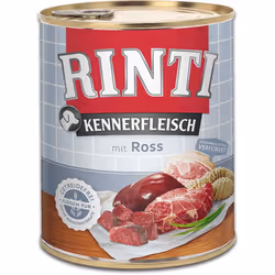 RINTI Kennerfleisch, Adulto, Tutte le razze, Cavallo, 800 g, Non contiene soia