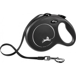 Flexi New Classic L 5 m Nero Cane Guinzaglio retrattile