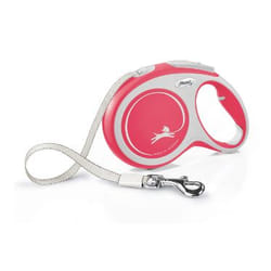 Flexi New Comfort L Tape 5 m Rosso Cane Guinzaglio retrattile