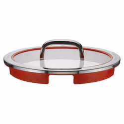 WMF 8900541252, Rotondo, Rosso, Acciaio inox, Vetro, Acciaio inox, Acciaio inox, Acciaio inox, 24 cm