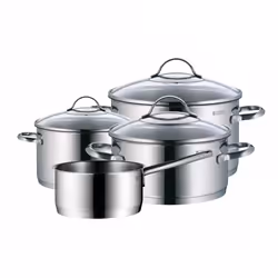 WMF 4000530650139, Acciaio inox, Acciaio inox, Acciaio inox, Vetro, 250 °C, Ceramica, Gas, Induzione